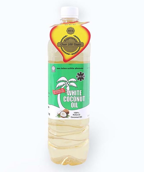 White Coconut Oil Bottle 1L