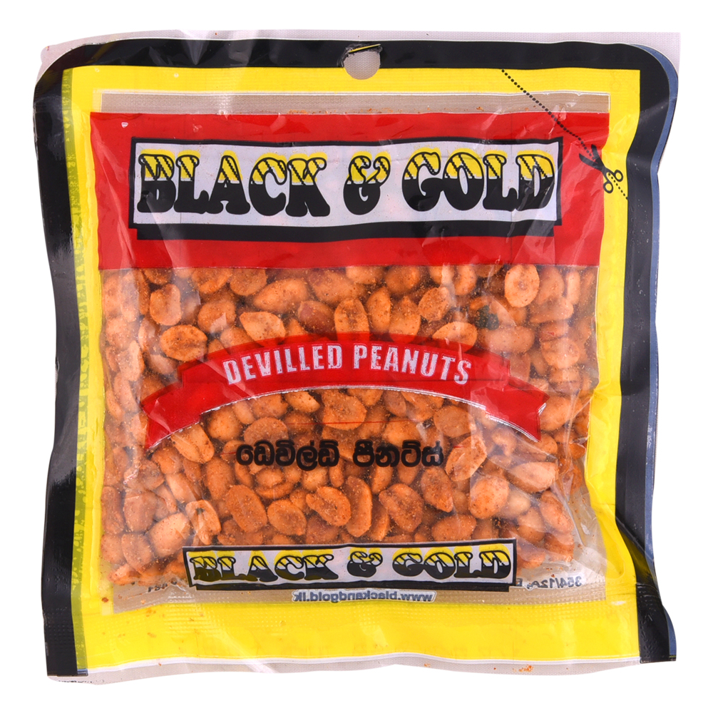 Black & Gold Devilled Peanuts 100g