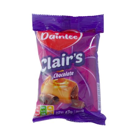 Daintee Clair's Chocolate Toffee Packet 43g
