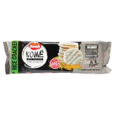 Munchee Kome Rice Cracker Salt & Pepper 90g