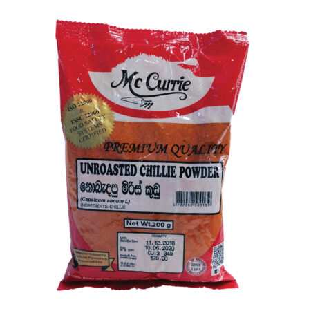 McCurrie Unroasted Chilli Powder 200g
