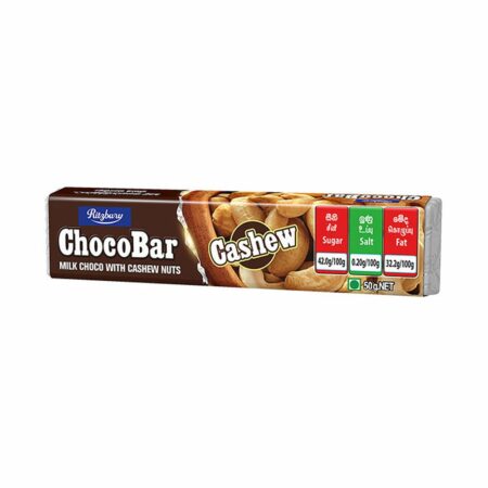 Ritzbury Expression Cashew Choc Bar 50g