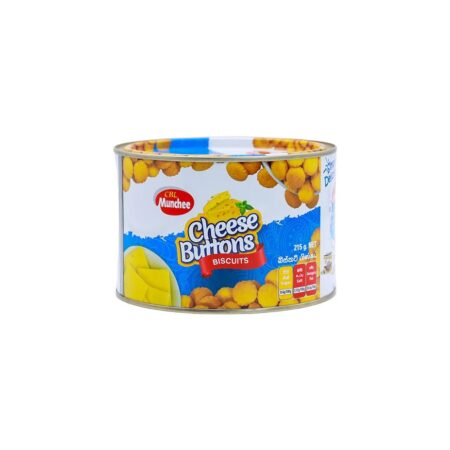 Munchee Cheese Buttons Biscuit Tin 215g