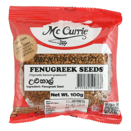 McCurrie Fenugreek Seeds 100g