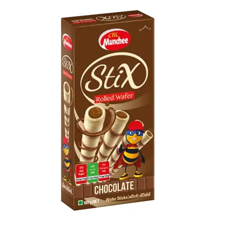 Munchee Stix Chocolate Rolled Wafer 100g