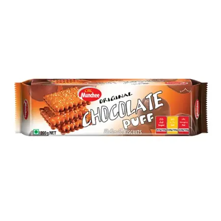 Munchee Chocolate Puff Biscuit 200g