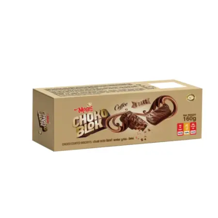 Magic Choko Block Coffee Coated Biscuits 160g