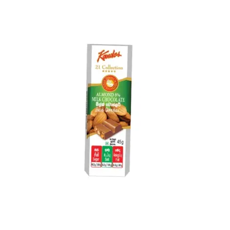 Kandos 21 Collection Almond Milk Chocolate 45g
