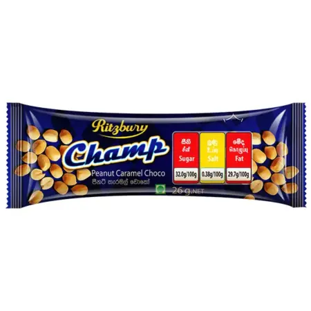 Ritzbury Champ Peanut Caramel Choco 26g