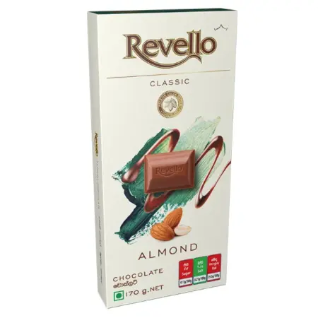 Revello Classic Almond Chocolate 170g