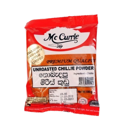 Mccurrie Unroasted Chilli Powder 100g
